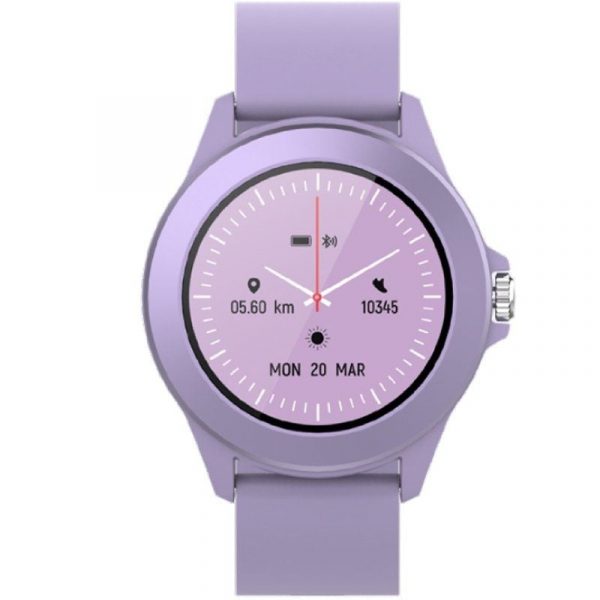 Smartwatch Forever Colorum CW-300/ Notificaciones/ Frecuencia Cardíaca/ Purpura