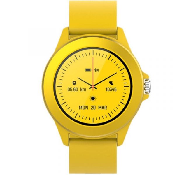Smartwatch Forever Colorum CW-300/ Notificaciones/ Frecuencia Cardíaca/ Amarillo
