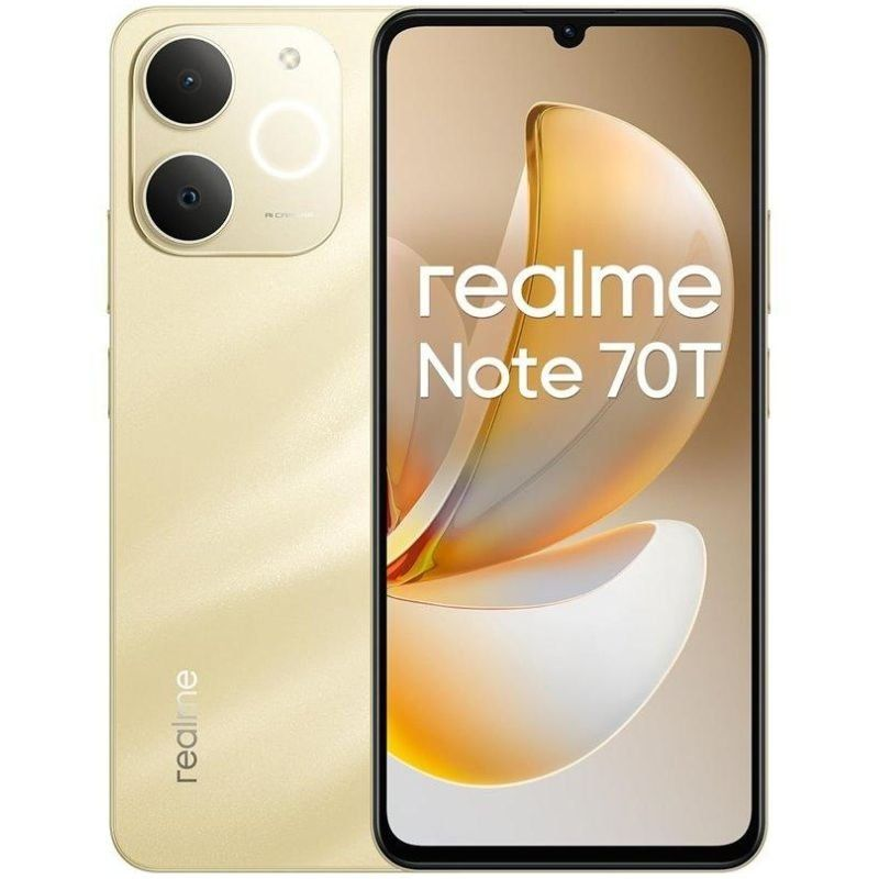 Smartphone Realme Note 70T 4GB/ 128GB/ 6.74"/ Dorado Playa Smartphone Realme Note 70T 4GB/ 128GB/ 6.74"/ Dorado Playa