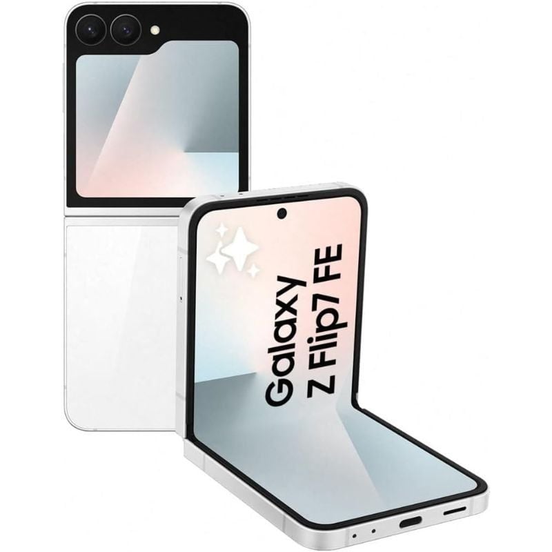 Smartphone Samsung Galaxy Z Flip7 FE 8GB/ 128GB/ 6.7"/ 5G/ Blanco Smartphone Samsung Galaxy Z Flip7 FE 8GB/ 128GB/ 6.7"/ 5G/ Blanco