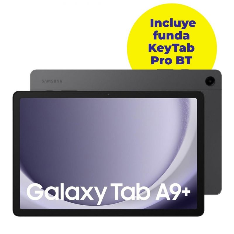 Tablet Samsung Galaxy Tab A9+ 11"/ 8GB/ 128GB/ Octacore/ Gris Grafito + Funda KeyTab Pro BT Subblim Tablet Samsung Galaxy Tab A9+ 11"/ 8GB/ 128GB/ Octacore/ Gris Grafito + Funda KeyTab Pro BT Subblim