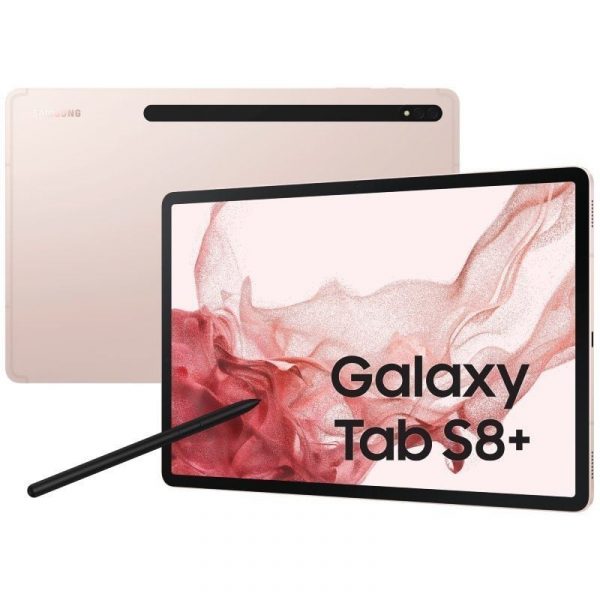 Tablet Samsung Galaxy Tab S8+ 12.4"/ 8GB/ 128GB/ Octacore/ 5G/ Rosa Dorado