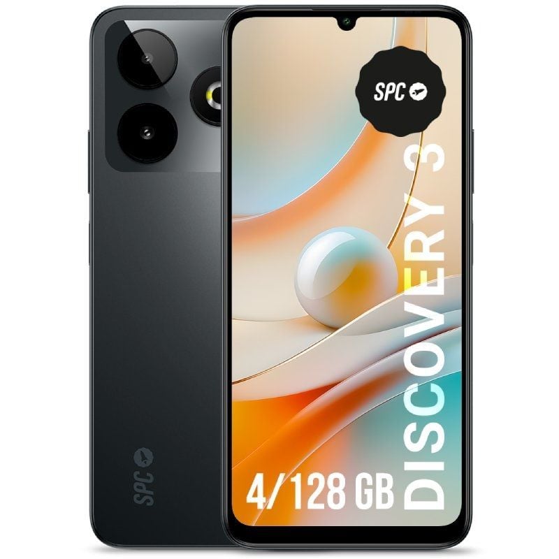 Smartphone SPC Discovery 3 4GB/ 128GB/ 6.8"/ Negro