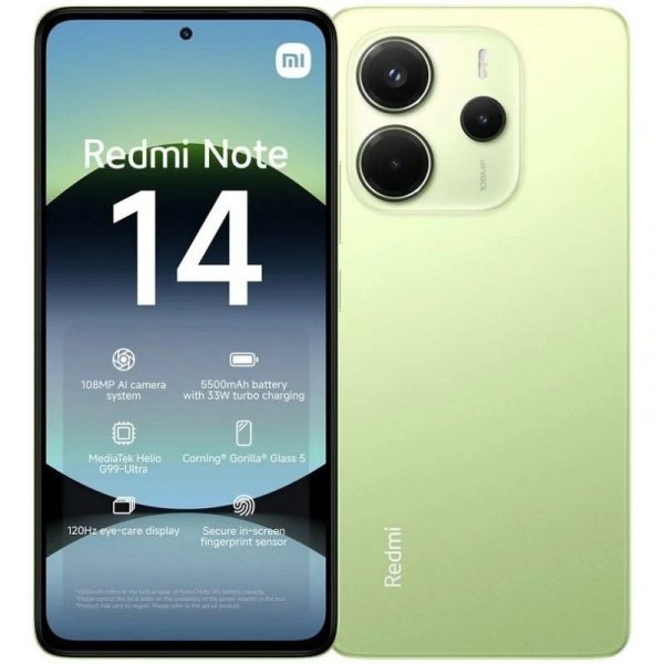 Smartphone Xiaomi Redmi Note 14 6GB/ 128GB/ 6.67"/ Verde
