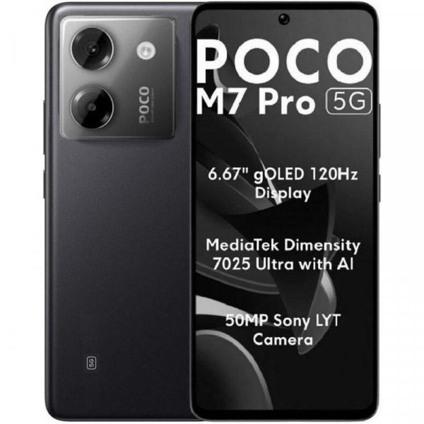 Smartphone Xiaomi POCO M7 Pro 12GB/ 512GB/ 6.67"/ 5G/ Negro